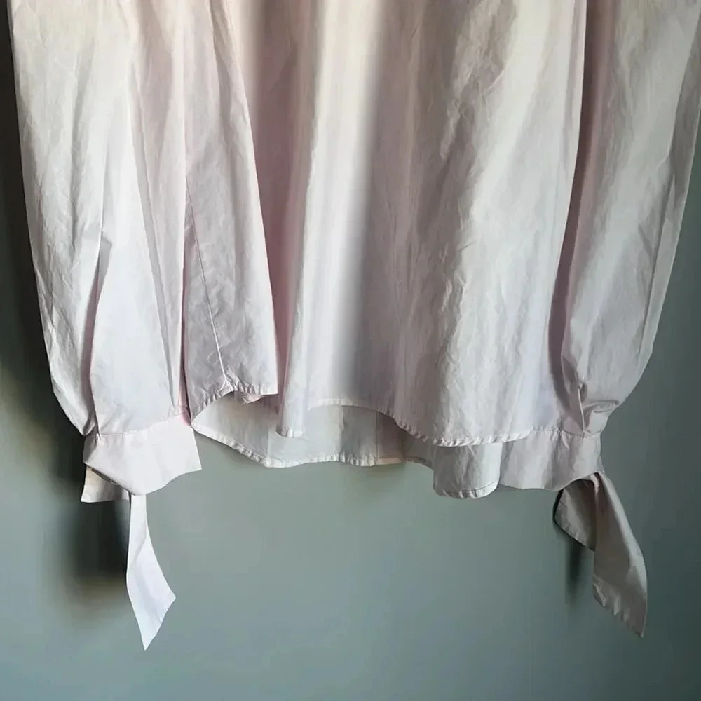Free people high neck poplin shirt